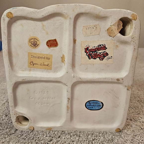 Vintage Lefton Colonial Village Police Station 06344 – 1987 Lighted Building – - Picture 8 of 16